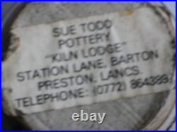 Sue Todd Kiln Lodge Studio Pottery Oriental Style Large Vase Great Design Piece Sue Todd Kiln Lodge Studio Pottery Oriental Style Large Vase Great Design Piece