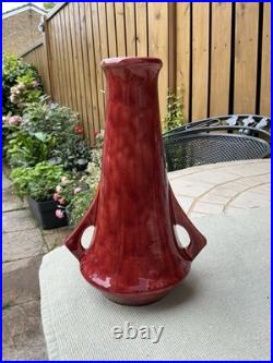 Super rare C. H Brannam of Barnstaple 1920's Art/Deco studio Pottery Red Vases Super rare C. H Brannam of Barnstaple 1920's Art/Deco studio Pottery Red Vases