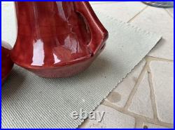 Super rare C. H Brannam of Barnstaple 1920's Art/Deco studio Pottery Red Vases Super rare C. H Brannam of Barnstaple 1920's Art/Deco studio Pottery Red Vases