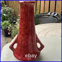 Super rare C. H Brannam of Barnstaple 1920's Art/Deco studio Pottery Red Vases Super rare C. H Brannam of Barnstaple 1920's Art/Deco studio Pottery Red Vases