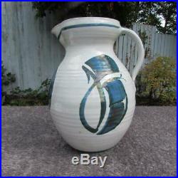 Superb Large Alan Caiger Smith Aldermaston Pottery Jug / Ewer Dated 1968
