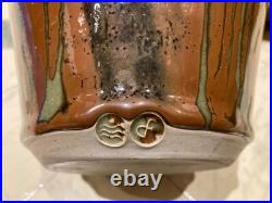 Superb Large David Frith Brookhouse Studio Pottery Tenmoku Vase Superb Large David Frith Brookhouse Studio Pottery Tenmoku Vase