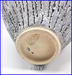Superb Large Studio Pottery Organic Vase Incised Decoration Andrew Palin RARE