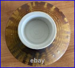 Superb MARY RICH Gold Lustre Studio Pottery Thistle Shaped Porcelain Vase