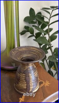 Susan Bennett English Glazed Thrown Studio Pottery Vase McKenzie Art Pottery #9