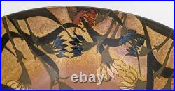 Sutton Taylor Large Floral Lustre Studio Pottery Footed Bowl