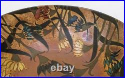 Sutton Taylor Large Floral Lustre Studio Pottery Footed Bowl