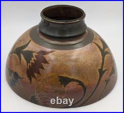 Sutton Taylor Large Floral Lustre Studio Pottery Footed Bowl