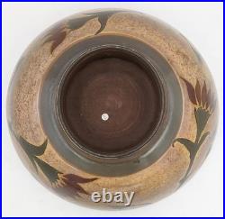 Sutton Taylor Large Floral Lustre Studio Pottery Footed Bowl