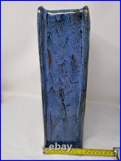 Svein Hjorth-Jensen for La Bourne 34 cm Stoneware Slab Built Studio Pottery Vase