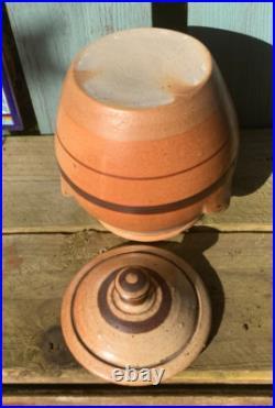 Svend Bayer Studio Pottery Lidded Urn Apprentice Wenford Bridge Cardew Pupil Svend Bayer Studio Pottery Lidded Urn Apprentice Wenford Bridge Cardew Pupil