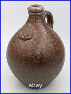 Svend Bayer Studio Pottery Maze Seal Stoneware Flagon 20th Century Svend Bayer Studio Pottery Maze Seal Stoneware Flagon 20th Century