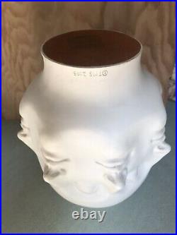 TMS 2005 Dora Maar 8 Multi-Face Vase Bowl sculpture Original white