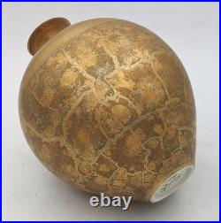 TONY LAVERICK STUDIO POTTERY PORCELAIN GILDED VASE c2000