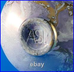 TONY LAVERICK Studio Pottery Vase with a Marbled and Gilt Pattern