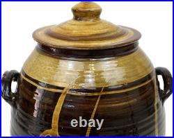 TRULY MASSIVE 70cm CLIVE BOWEN STUDIO POTTERY SLIPWARE EXHIBITION QUALITY JAR