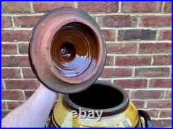 TRULY MASSIVE 70cm CLIVE BOWEN STUDIO POTTERY SLIPWARE EXHIBITION QUALITY JAR