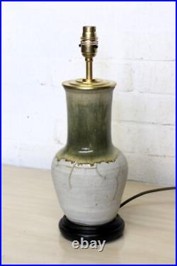 Table Lamp Studio Pottery Vintage Denby Vase Converted Ceramic Lamp 1980's Table Lamp Studio Pottery Vintage Denby Vase Converted Ceramic Lamp 1980's