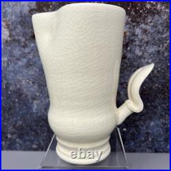 Takeshi Yasuda Studio Pottery'Squirrel Tail' Creamware Milk Jug #1333