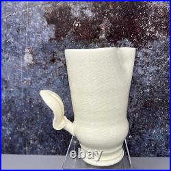 Takeshi Yasuda Studio Pottery'Squirrel Tail' Creamware Milk Jug #1333
