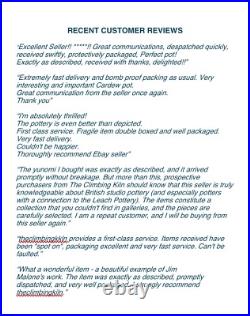 Takeshi Yasuda Studio Pottery'Squirrel Tail' Creamware Milk Jug #1333