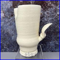 Takeshi Yasuda Studio Pottery'Squirrel Tail' Creamware Milk Jug #1334