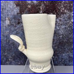 Takeshi Yasuda Studio Pottery'Squirrel Tail' Creamware Milk Jug #1334