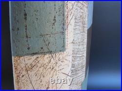 Tall Bernard Irwin Stoneware Vase. 39cm H. Made in England