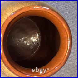 Tall Vintage Brown Glazed Floor Vase Studio Pottery 60cm