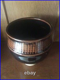 Tenmoku Studio Pottery Signed Vase Vintage Mid Century Modern Vase c1950s c20th Tenmoku Studio Pottery Signed Vase Vintage Mid Century Modern Vase c1950s c20th