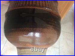 Tenmoku Studio Pottery Signed Vase Vintage Mid Century Modern Vase c1950s c20th Tenmoku Studio Pottery Signed Vase Vintage Mid Century Modern Vase c1950s c20th