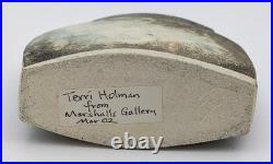Terri Holman Studio Pottery Flat Form Vase 2002