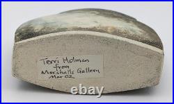Terri Holman Studio Pottery Flat Form Vase 2002 Terri Holman Studio Pottery Flat Form Vase 2002