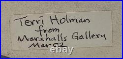 Terri Holman Studio Pottery Flat Form Vase 2002
