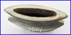 Terri Holman Studio Pottery Flat Form Vase 2002 Terri Holman Studio Pottery Flat Form Vase 2002