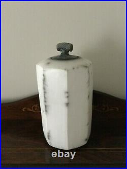 Tim Andrew Pottery Raku Vase With Lead 16 CM High In Good Condition