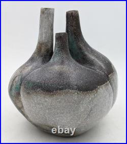 Tim & Jacqueline Orr Studio Pottery Trilobe Flower Vase 20th Century
