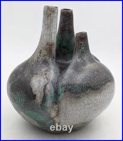 Tim & Jacqueline Orr Studio Pottery Trilobe Flower Vase 20th Century