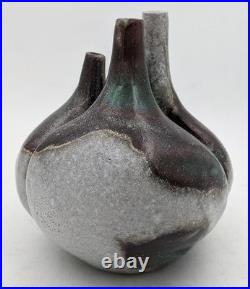 Tim & Jacqueline Orr Studio Pottery Trilobe Flower Vase 20th Century