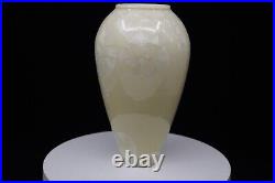 Tim Marcotte Studio Pottery Crystalline Art Pottery White Vase