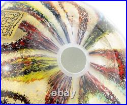 Timothy Harris Isle Of Wight Sgraffito Glass Jazz Nuvo Globe Paperweight Signed Timothy Harris Isle Of Wight Sgraffito Glass Jazz Nuvo Globe Paperweight Signed