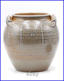 Toff Millway Large Studio Pottery, Salt Glaze, Covered Jar