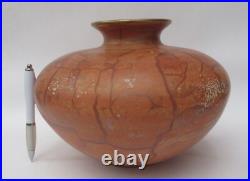Tony Laverick, British studio pottery large porcelain vase with gilt, c1990