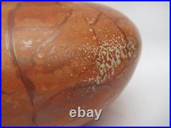 Tony Laverick, British studio pottery large porcelain vase with gilt, c1990