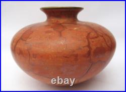 Tony Laverick, British studio pottery large porcelain vase with gilt, c1990