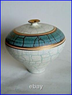 Tony Laverick studio pottery contemporary stoneware vase with abstract design