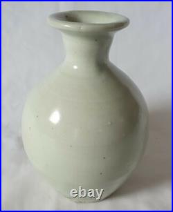 Trevor Corser by Leach studio pottery, St Ives, Celadon glaze vase