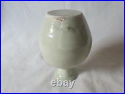 Trevor Corser by Leach studio pottery, St Ives, Celadon glaze vase