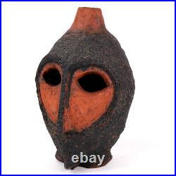Tribal Studio Pottery Vase Bust Figure Head h28cm MCM