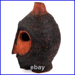 Tribal Studio Pottery Vase Bust Figure Head h28cm MCM